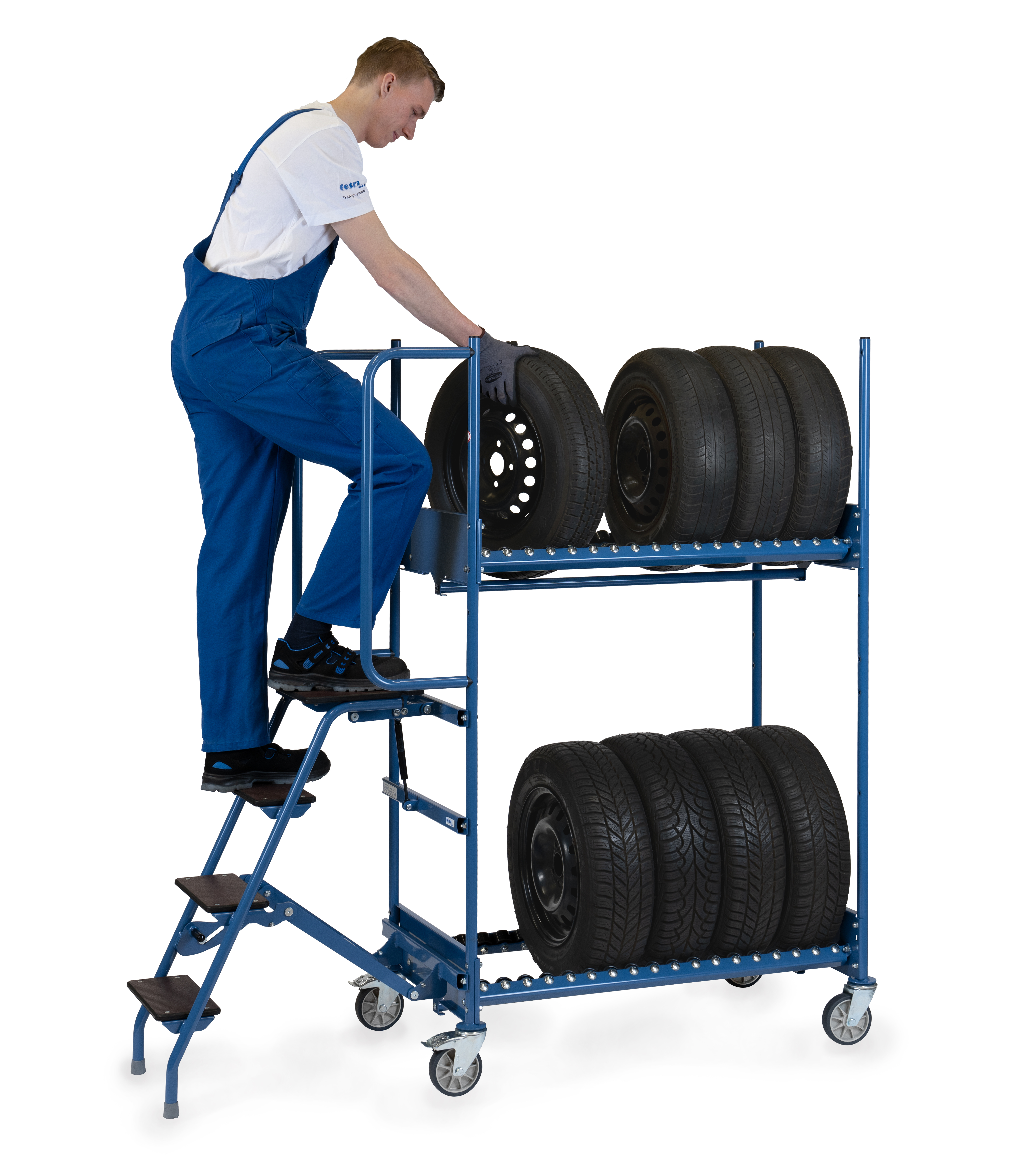 Anwendungsbild Reifen-Kommissionierwagen