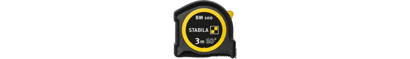 Stabila Taschenbandmaß BM 100, 5 m (16'), cm/inch-Skala