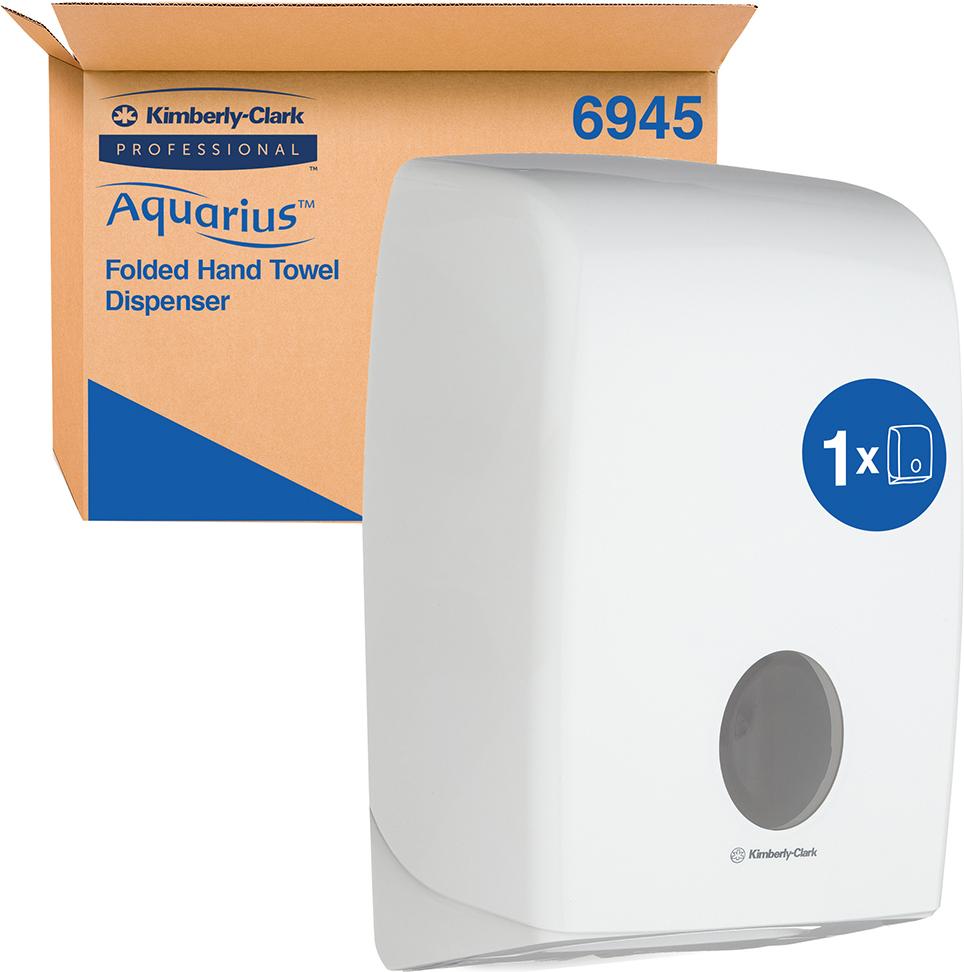 Kimberly-Clark Handtuchspender AQUARIUS f.Formathandt.Kunstst/w