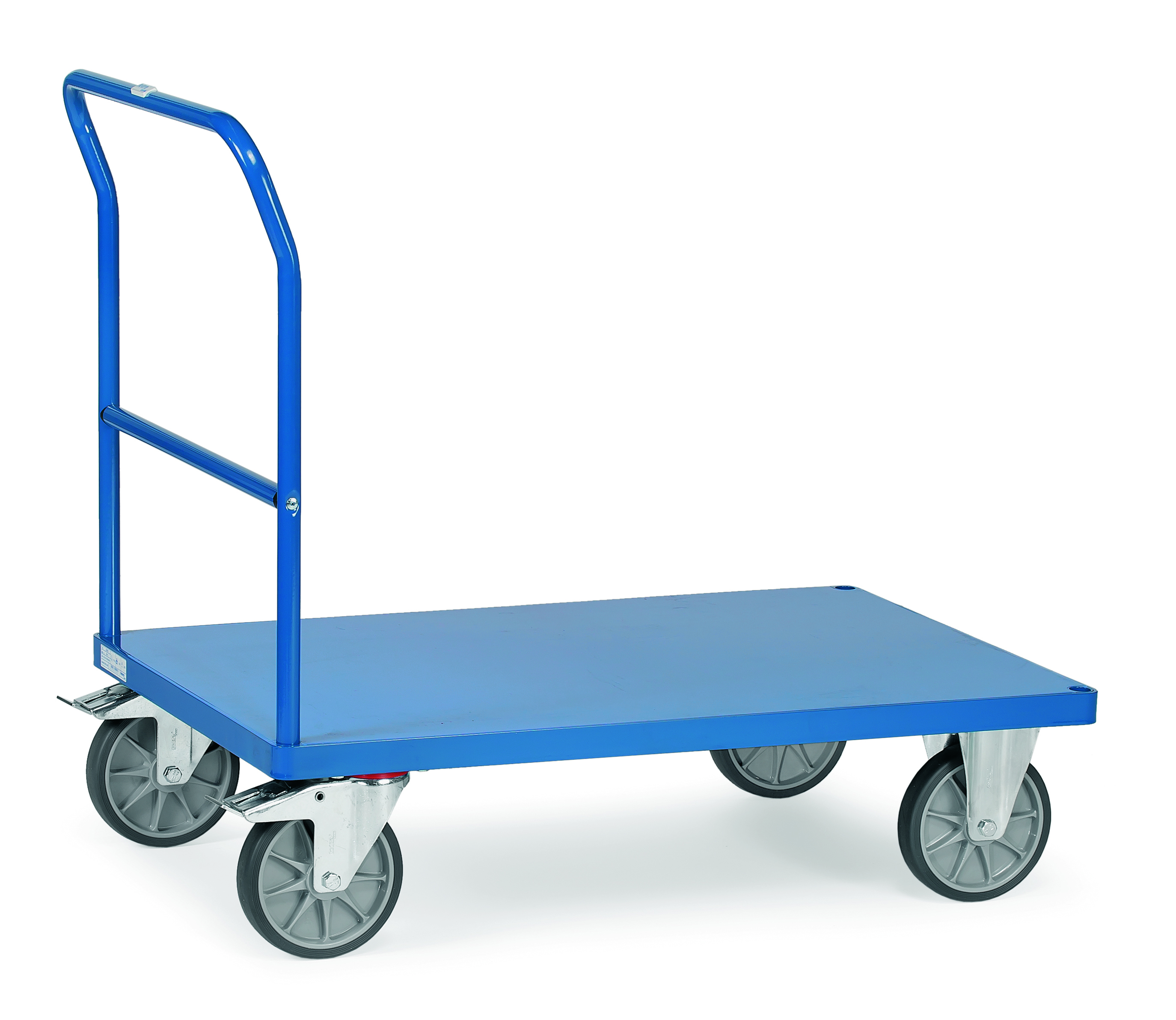 Schiebebügelwagen mit Stahlblech-Plattform