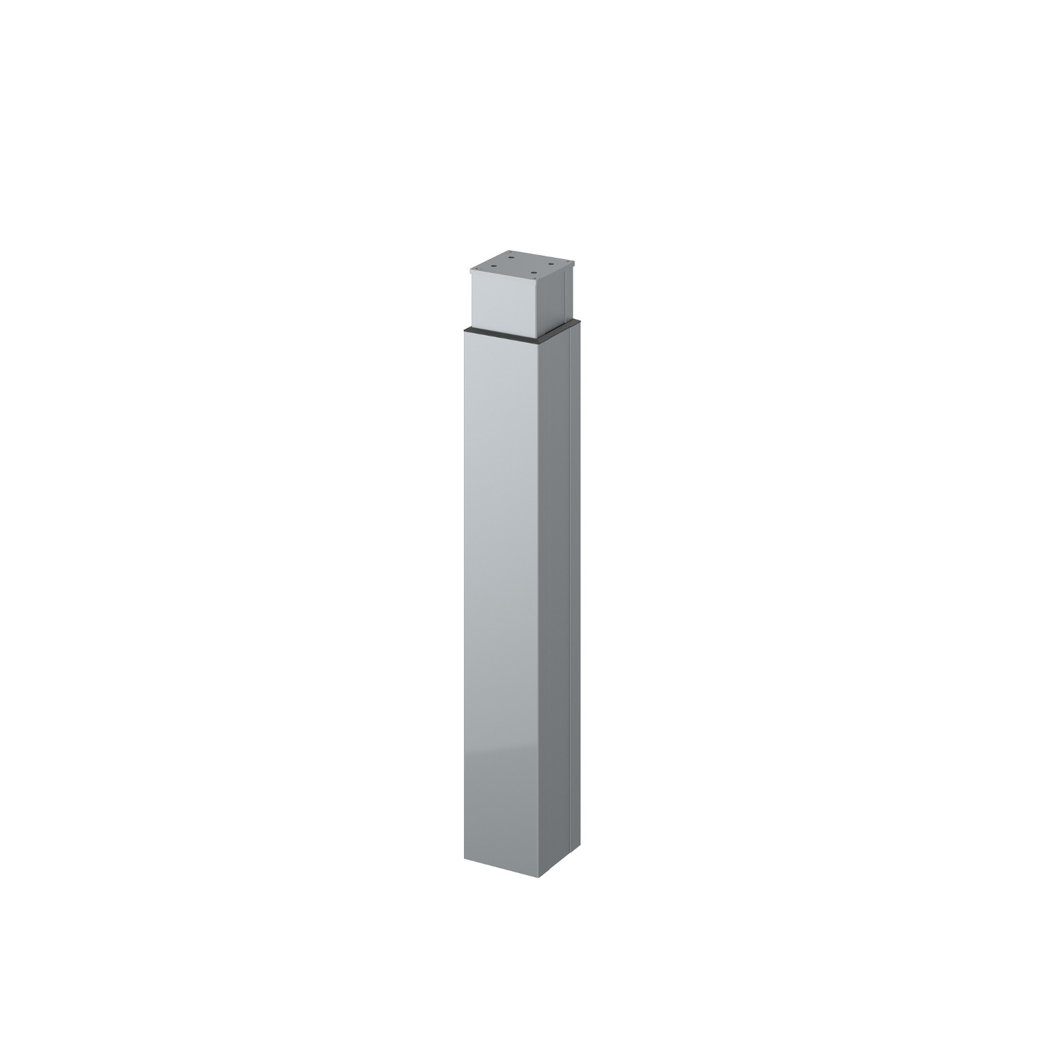HETTICH LegaDrive, LegaDrive Säulen manuelle Höhenverstellung, 610 - 750, Aluminium, eloxiert, silber