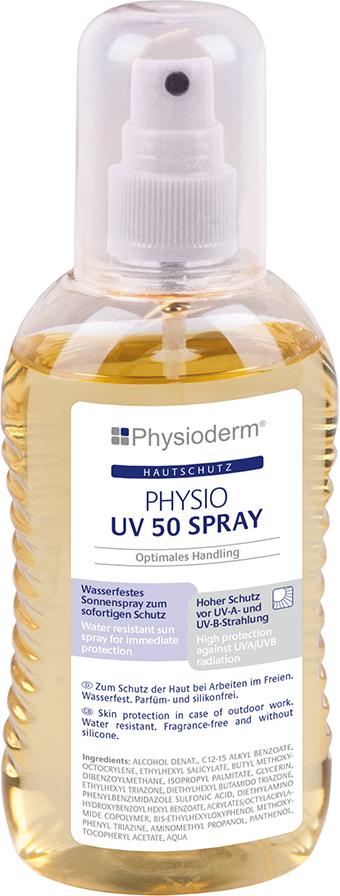 Physioderm Hautschutzcreme/-spray Physio UV 50 Plus