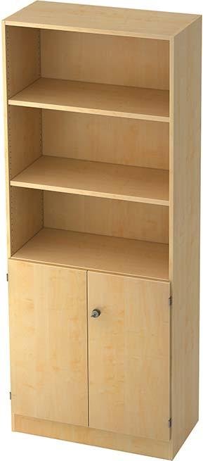 Hammerbacher Regal Türen 6770SG Ahorn / Ahorn, 80x42x200