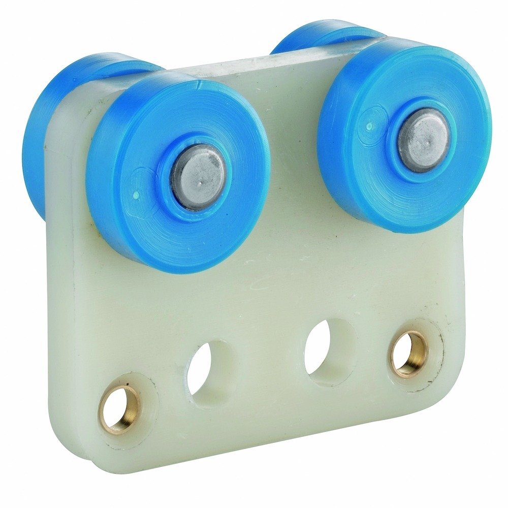 HELM 132 K Vorhangzugwagen Kunststoff, weiß, bis 10 kg Kugellager