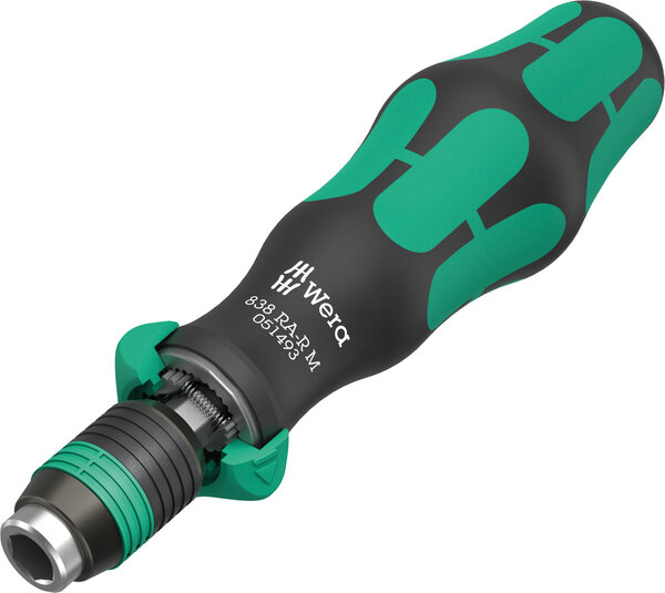 838 RA-R M Bit-holding handle with ratchet functionality, 1/4&quot;, 1/4&quot; x
