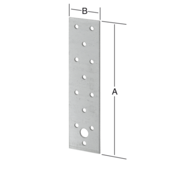 Vormann Lochplatte 071040000 120x40mm Stahl sendzimirverzinkt CE