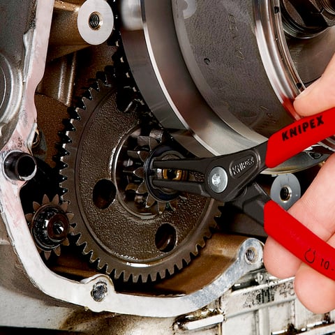 Knipex 49 11 A1 Präzisions-Sicherungsringzange für Außenringe auf Wellen 140mm