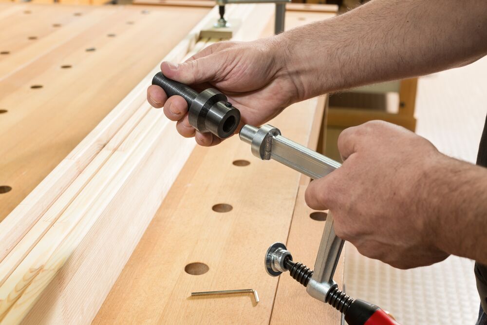 Bessey Werkbank-Adapter TW16AW20 für 16mm Lochsystem auf 20mm Werkbänken