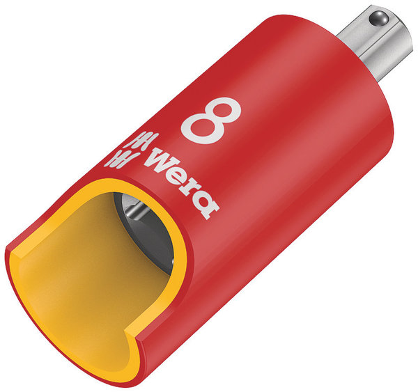 8740 B VDE HF Zyklop Hex bit socket, insulated, with holding function, 3/8&quot;, Dynamit, Waffe