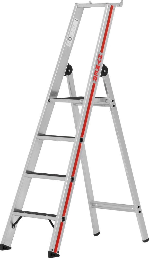 Produktbild Hymer Stufenstehleiter R13 mit Plattform, einseitig begehbar