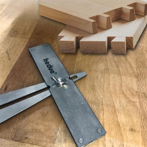 hedue Zinkenschablone S200 Edelstahl mit 1:8 Neigung