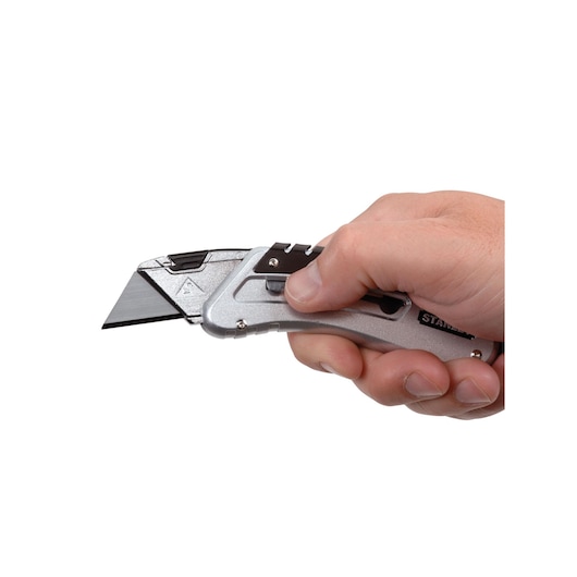 Stanley QuickSlide™ Sportmesser 0-10-810 mit Metallkorpus und werkzeuglosem Klingenwechsel