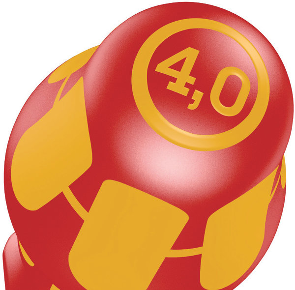 160 i VDE Insulated screwdriver for slotted screws, 0.6 x 3.5 x 100 mm, Fußball, Sport, Helm