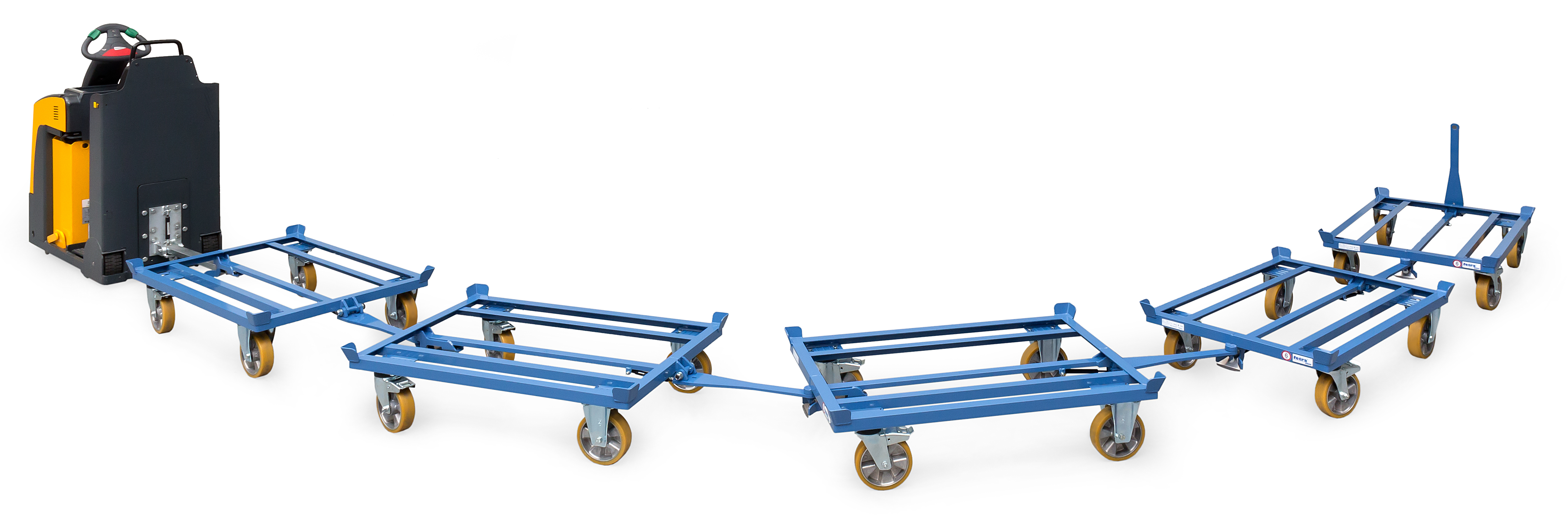 Funktionsbild Paletten-Fahrgestell als Routenzug