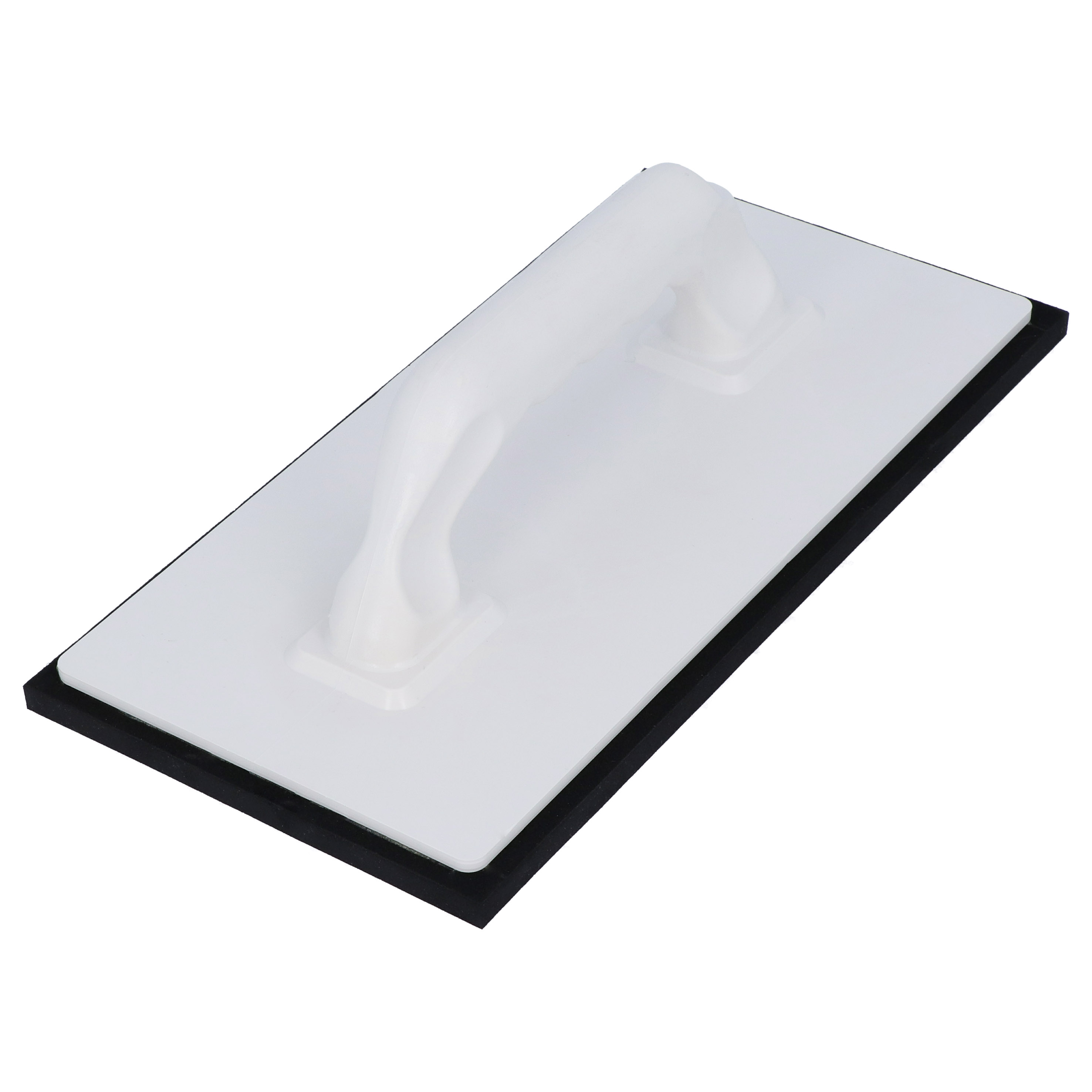 HELPMATE Reibebrett Kunststoff, 280 x 140 mm, 8mm Zellkautschuk schwarz, Made in Germany