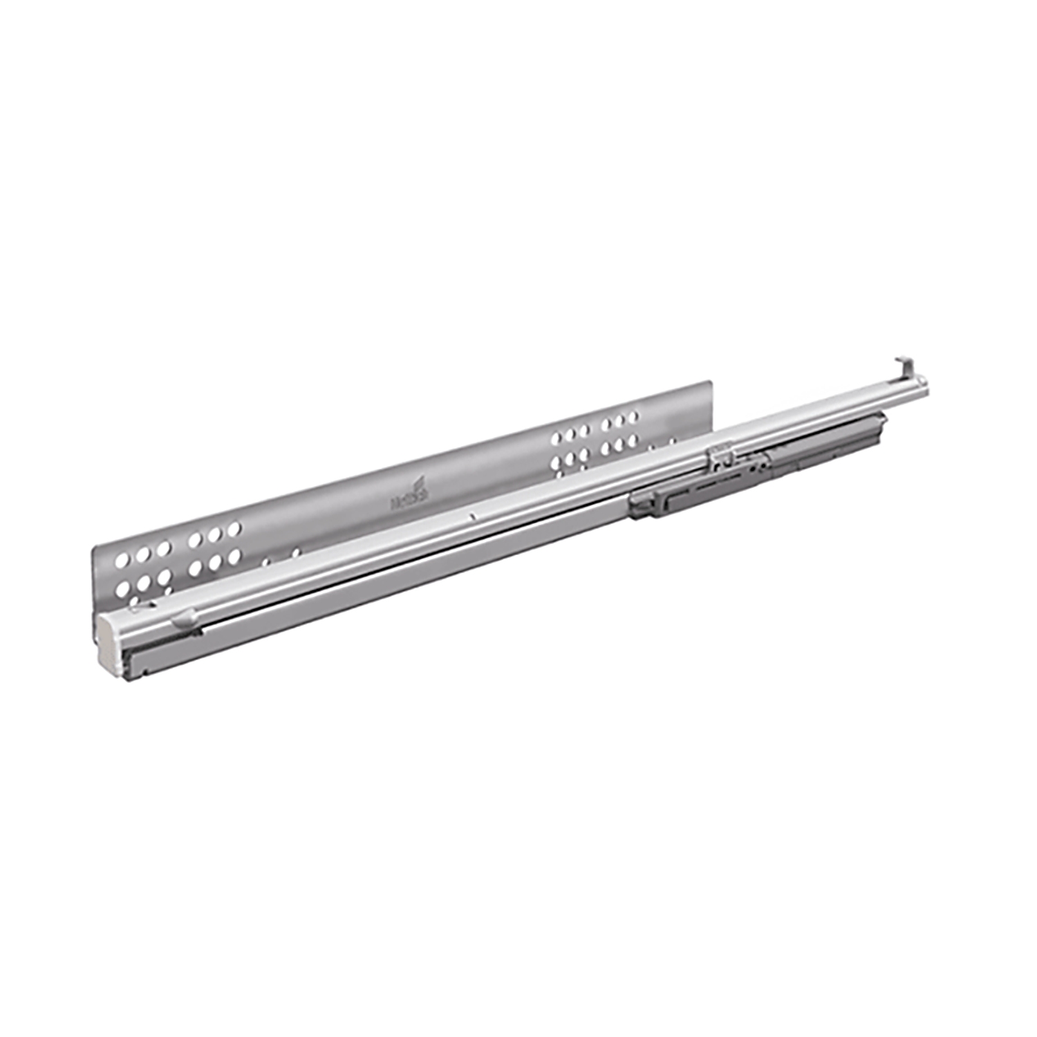 HETTICH Quadro V6 mit Push to open, Vollauszug für Holzschubkasten (Aufschiebemontage, Zargendicke  ≤ 16 mm)