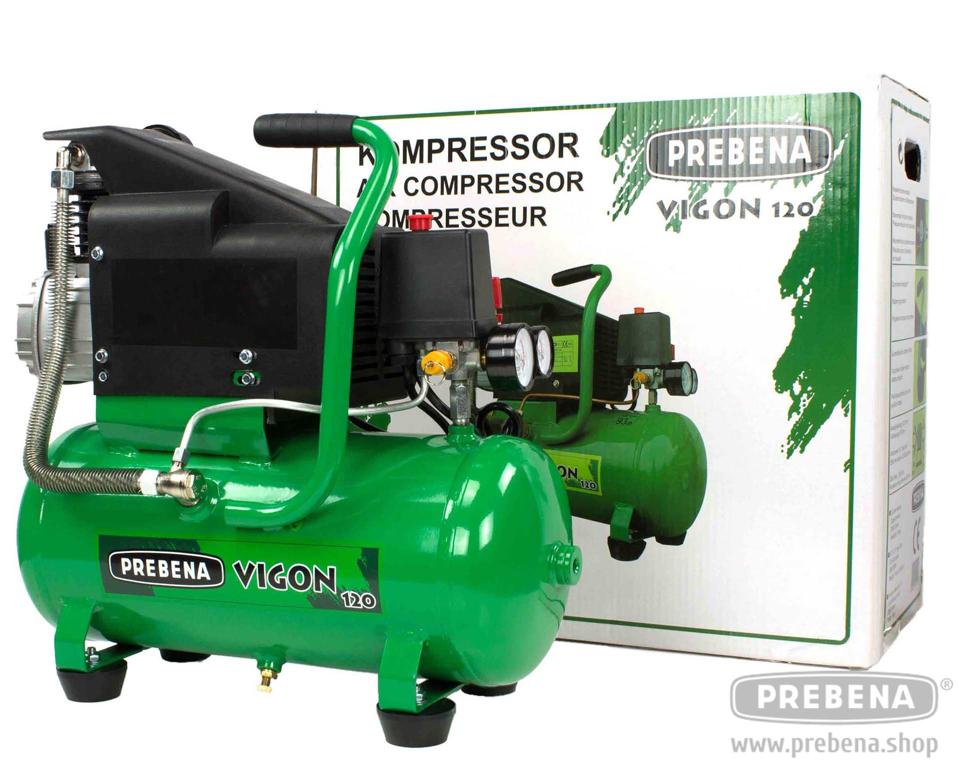Prebena VIGON 120 Kolbenkompressor 12 Liter 8 bar 120 l/min