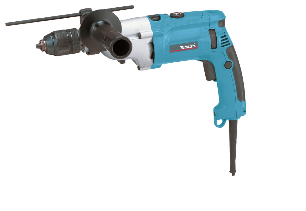 Makita Schlagbohrmaschine HP2071J 1010W 2-Gang 20mm Mauerwerk 13mm Bohrfutter MAKPAC