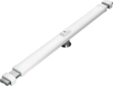 Abus Panzerriegel PR2600 weiß/braun für Holztüren, Metalltüren, Kunststofftüren