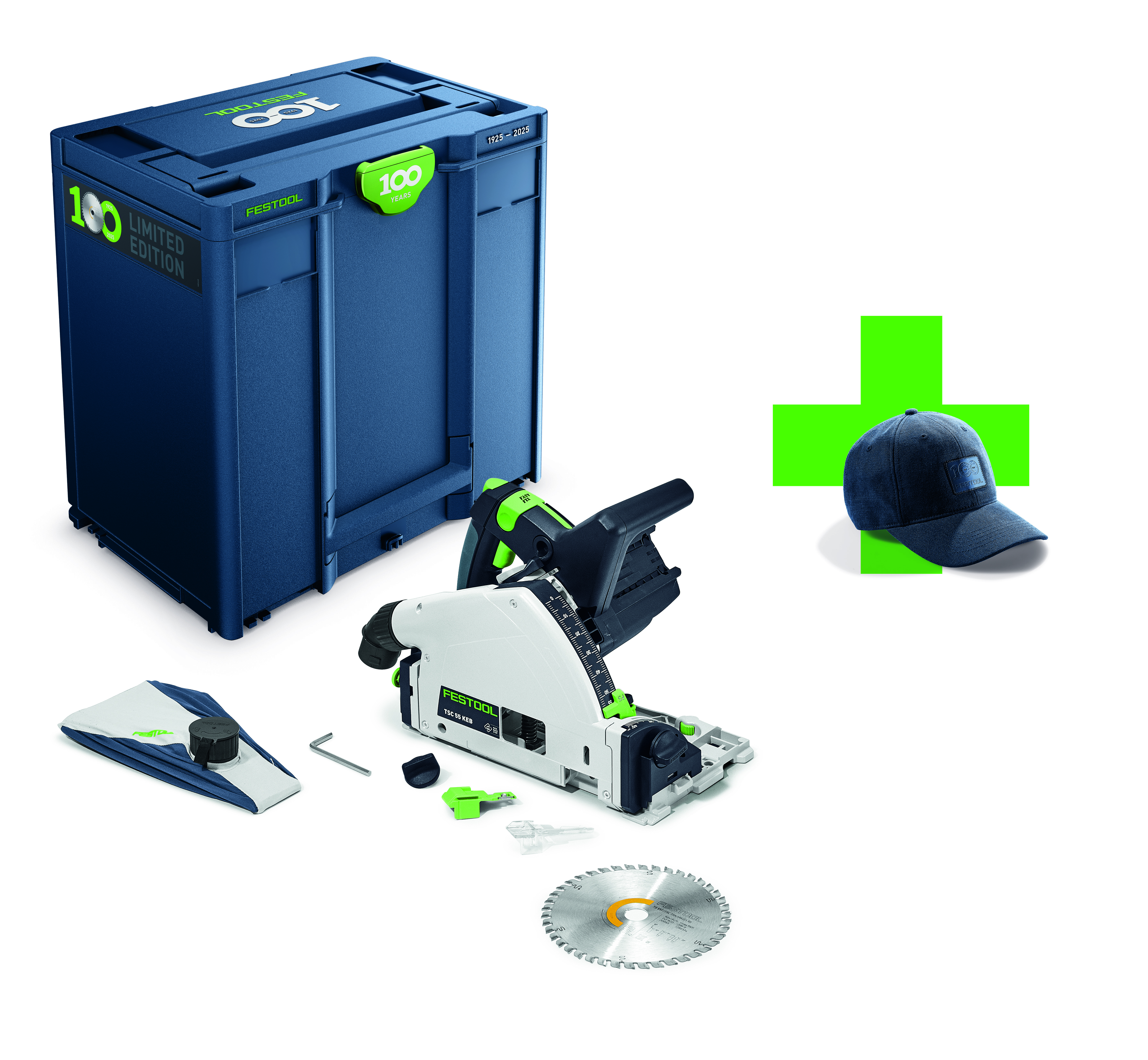 Festool Akku-Tauchsäge TSC 55 KEB-Basic 100Y Limited Edition