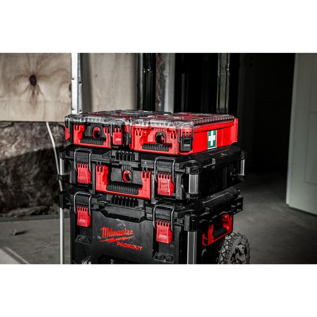 Milwaukee DIN 13157 PACKOUT Erste-Hilfe-Kit im PACKOUT Compact Organiser