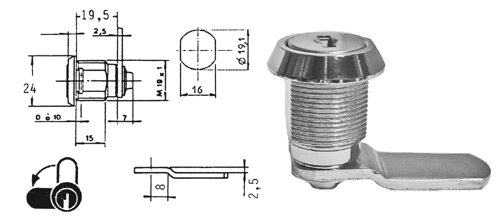 Artikelhauptbild Ronis Hebelzylinder R XIII