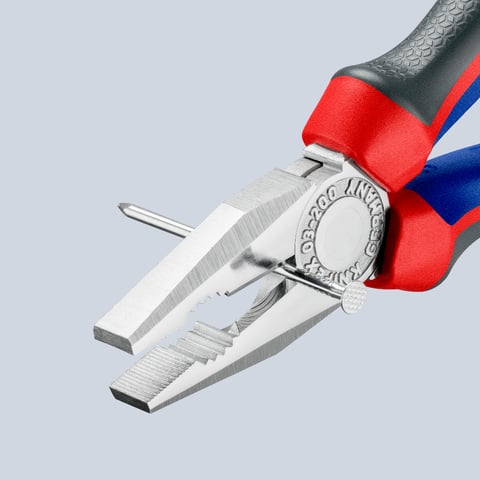 Knipex Kombizange 03 05 200 verchromt mit Comfort-Griffen 200 mm