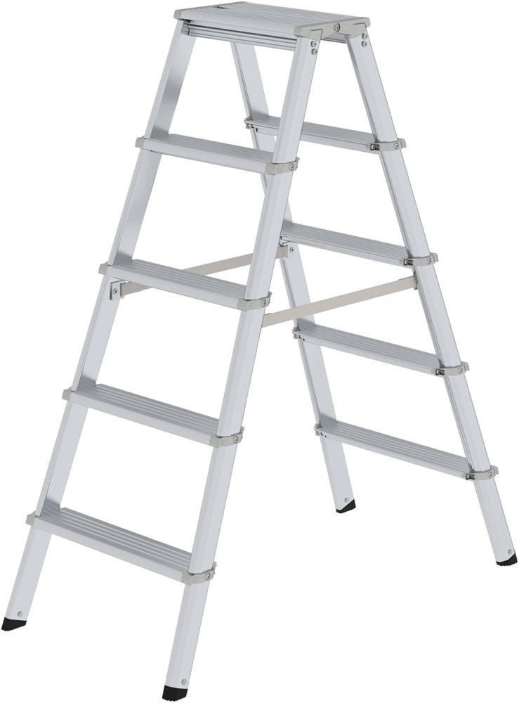MUNK Alu-Stehleiter ML 2x5 Stufen Gesamthöhe 1,16 m Arbeitshöhe bis 2,70 m