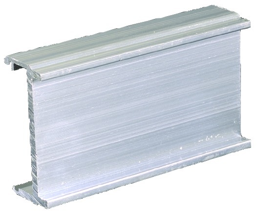 Objekttür-Adapterstück,für Laufschiene,140,Aluminium hell pressblank
