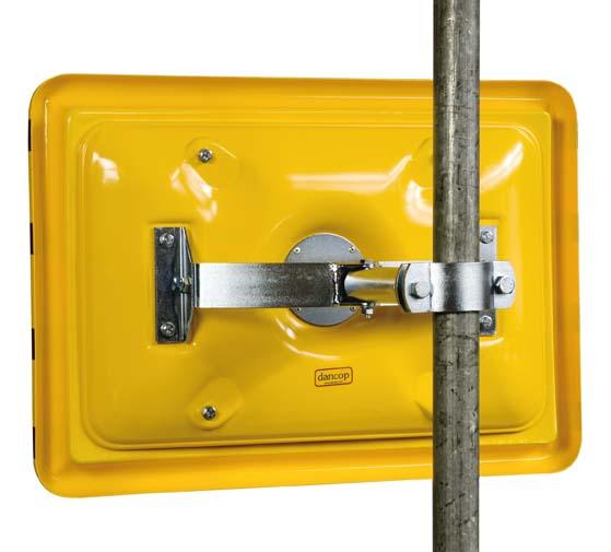 dancop Halter für Wand-und Pfostenmontage 2-Punkt Halter für Spiegel B600/900xH400/600 mm