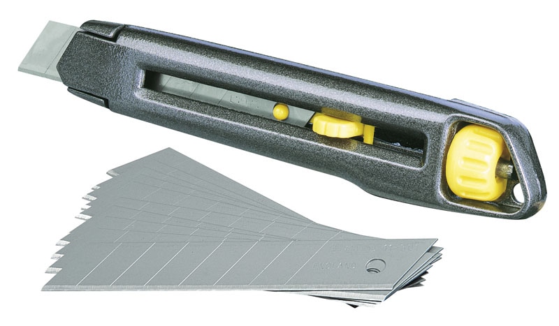 Stanley Cutter-Messer Interlock 1-10-018 18mm Klingenbreite 165mm Länge Metallkorpus