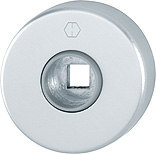 Produktbild HOPPE Drückerrosettenpaar 42KV, rund, 9mm, TS 37-42, F1, VE10