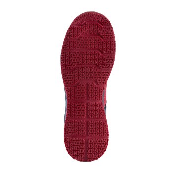 BIG RUNNEX® S1PS-ESD-Sicherheitshalbschuhe SportStar, Sohle, Gummi, Rote Farbe, Sohle aus Gummi, Rote Schuhsohle