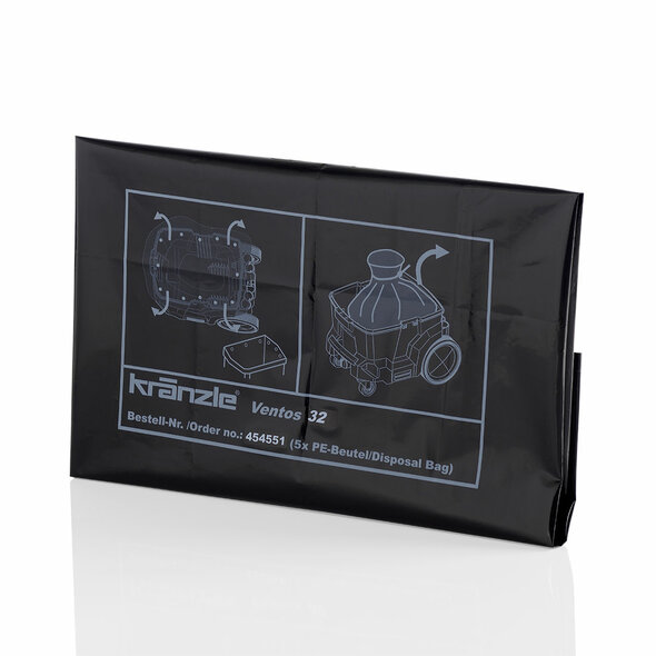 Kränzle PE-Beutel Ventos 32 (5 Stück) für Ventos PC und AC, 30 Liter Füllvolumen
