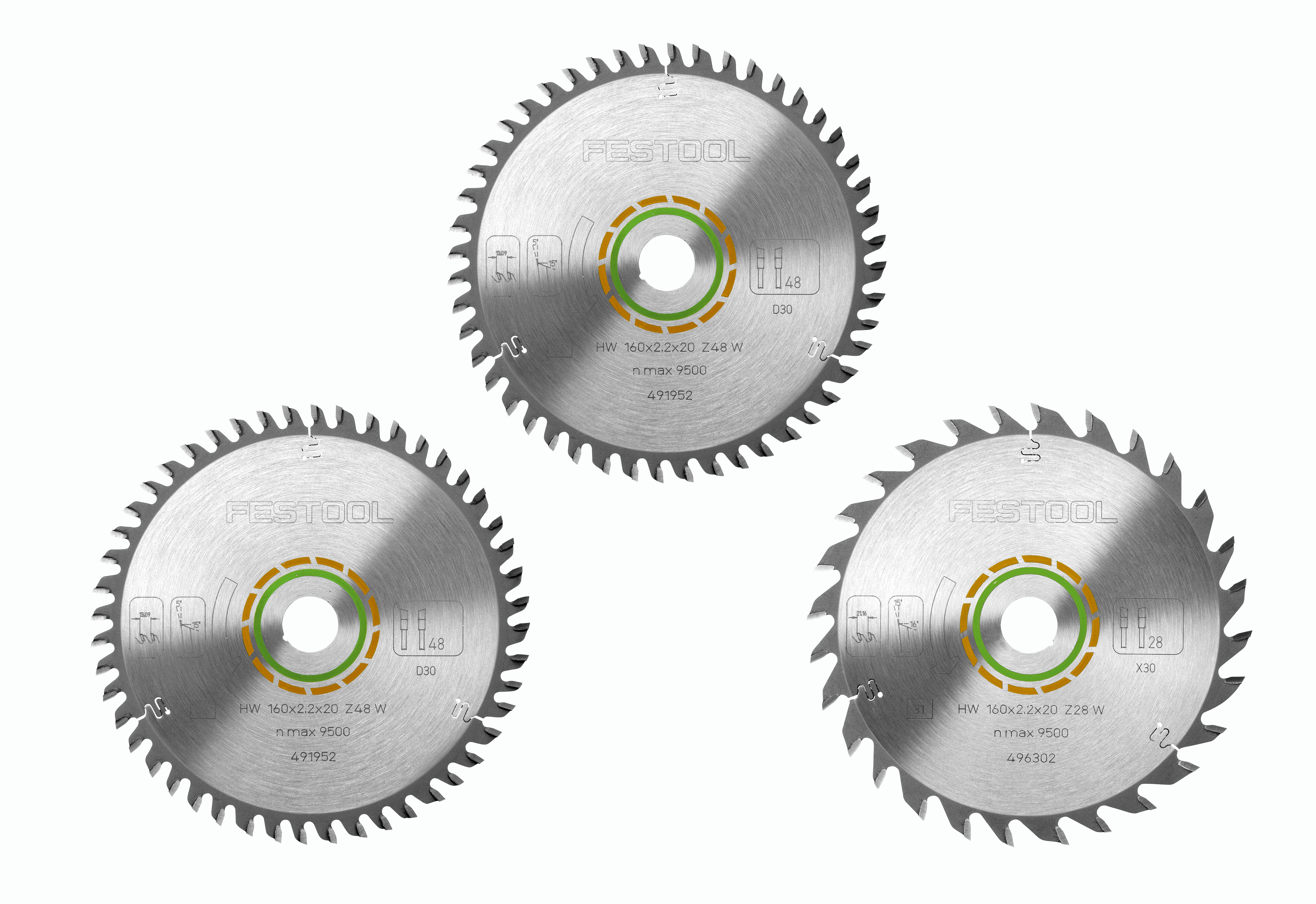 Kreissägeblatt-Set KSB-SORT/3 W 160x2,2, Elektronik, Hardware, Computerausrüstung