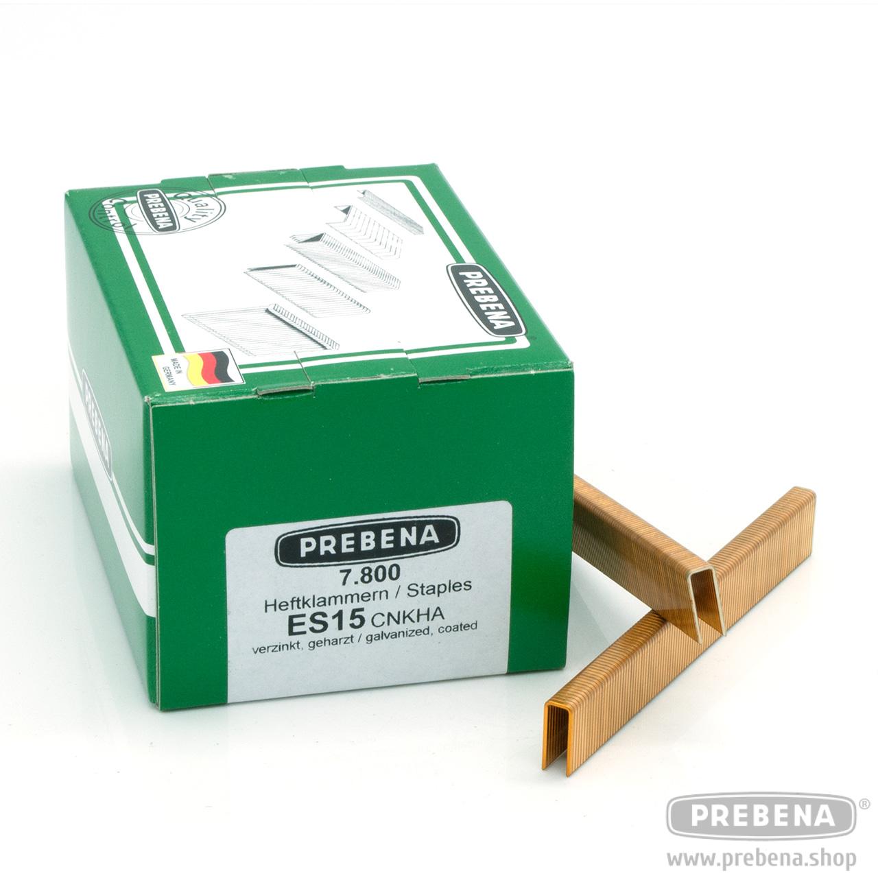 Prebena ES15CNKHA Heftklammern verzinkt geharzt 15mm 7800 Stück