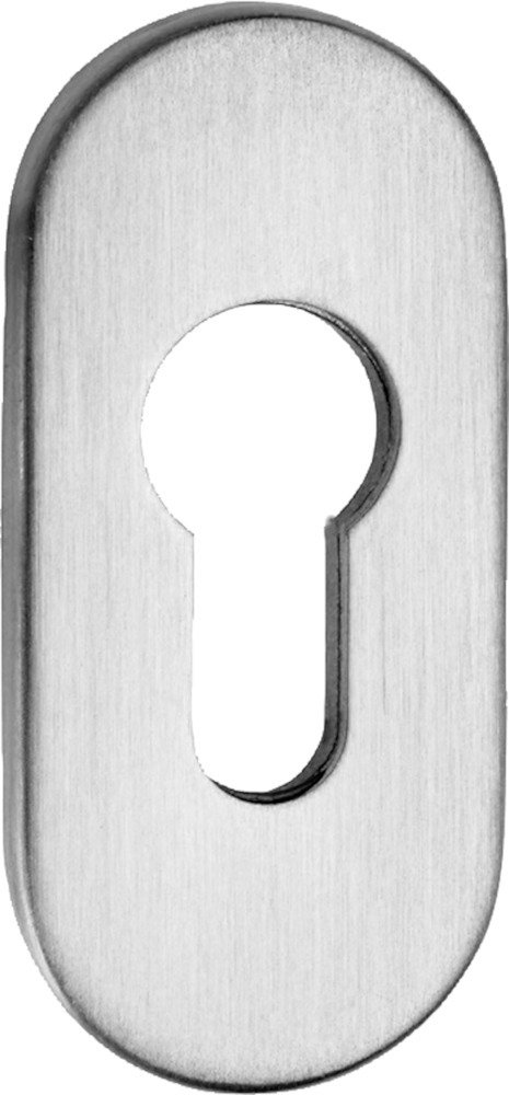 edi FORMAT Schlüsselrosette oval PZ 3mm dunkelbraun beschichtet Aluminium