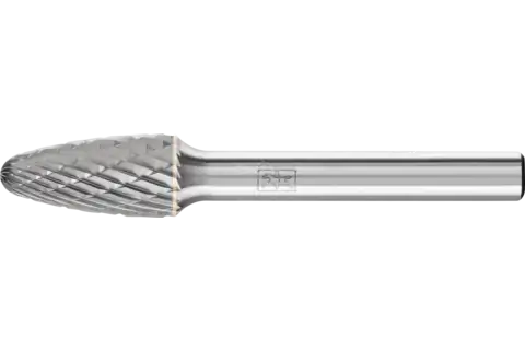 Pferd Hartmetall-Frässtift RBF 1020/6 Z4 Rundbogenform 10x20mm Schaft 6mm Zahnung 4