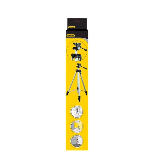 Stanley Alu-Stativ 1-77-201 mit 1/4 Zoll Gewinde und 54-154 cm Höhe