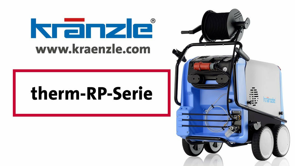 Kränzle therm-RP 1600 T Heißwasser-Hochdruckreiniger 1600 l/h 150 bar 400V mit Schlauchtrommel