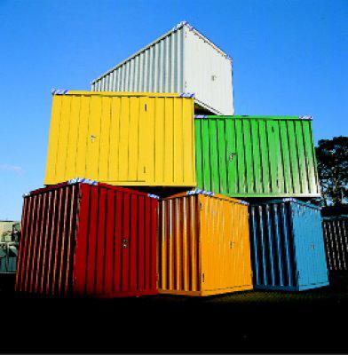 BOS Außenlackierung für Container Kombination SSC+ mit Boden