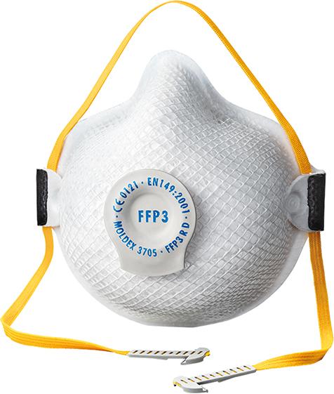 Moldex Atemschutzmaske 3705, Klimaventil, FFP3 R D Moldex