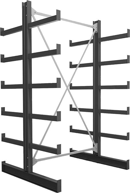 FORUM 1 Feld/2 Ständer Tragkr. /Arm 200kg Ständerlast/Seite 1000 kgStänderprofil: IPE 100