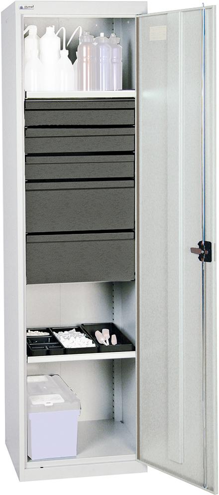 Stumpf Werkzeug- und Materialschrank Serie 3000, 3 Schubladen 100 mm, 2 Schubladen 200 mm, 2 Wannenböden