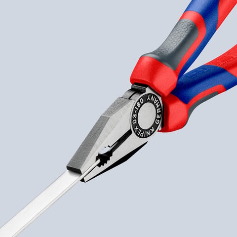 Knipex Kombizange 03 02 180 180mm schwarz atramentiert mit Comfort-Griffen