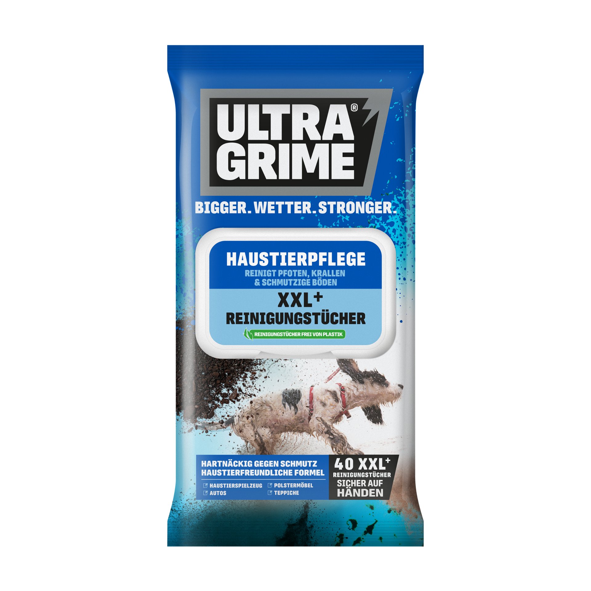 Ultra Grime Pet Care Feuchtreinigungstücher (40 Tücher)