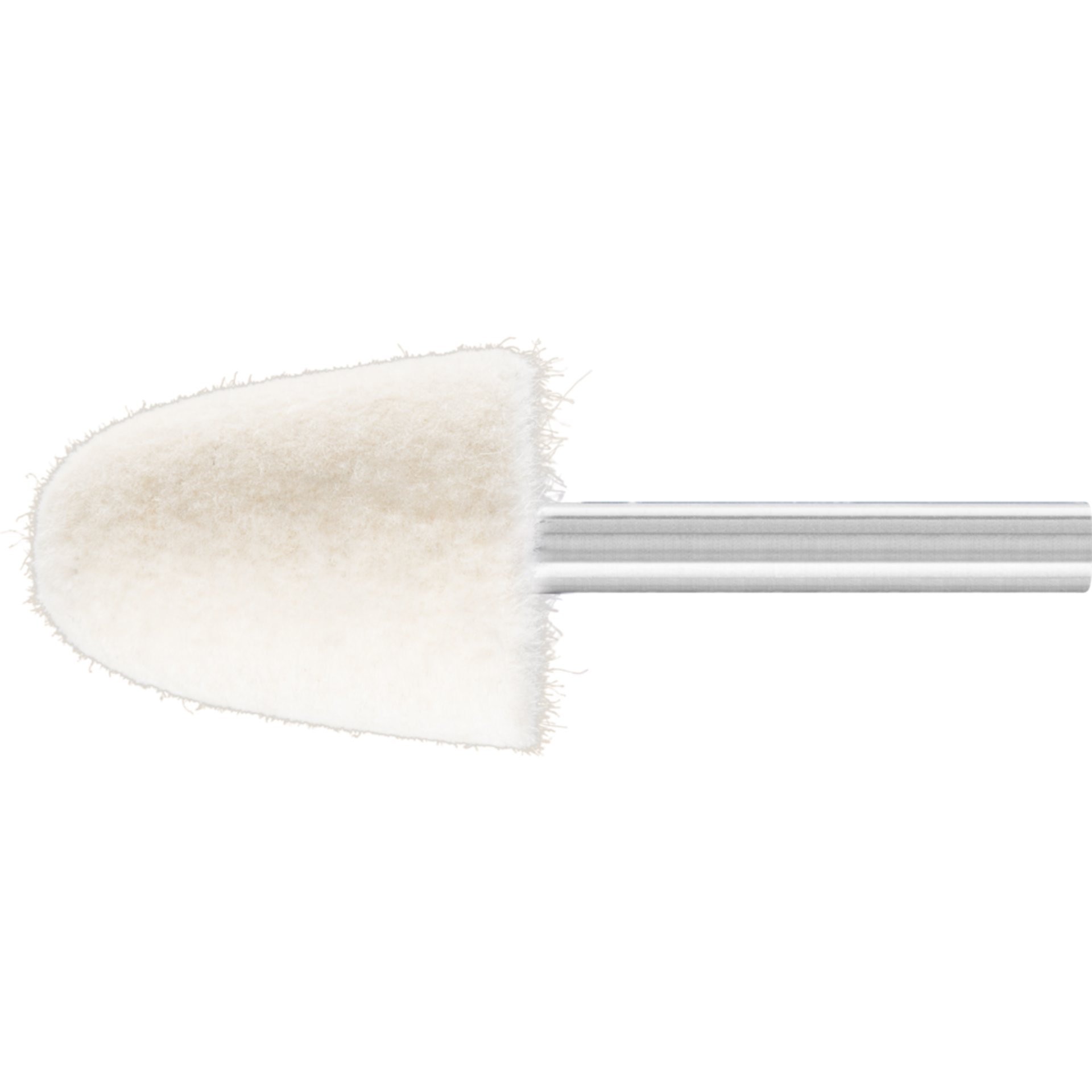 Pferd mittelharte Filzpolierstifte Kegelform Ø 25x30mm Schaft-Ø 6 mm