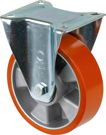 BS-R Schwerlast-Bockrolle Ø 160 mm Rad Guss-Polyurethan 300 kg