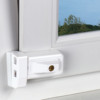 Abus Fenster-Zusatzschloss 3030 W AL0125 gleichschließend weiß Stahl