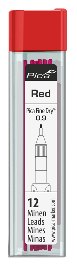 Pica Fine Dry Ersatzminen 7031 Rot 0,9 mm (12 Stück)